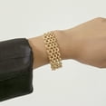 thumbnail image 3 of Pulsera ancha jinwen 16 cm 6,2 pulgadas Oro, 3 of 6