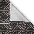 thumbnail image 4 of Ambesonne Azulejo Valance Pack of 2, Abstract Ceramic Tile Motif, 54"X18", Charcoal Grey Rust Dust, 4 of 5