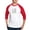 Red/White, variant on CafePress - Live Love Triathlon Baseball Jersey - Cotton Baseball Jersey, 3/4 Raglan Sleeve Shirt