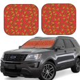 thumbnail image 1 of Balery Pizza Cartoon Parasol para parabrisas de coche de 2 piezas | Parasol plegable para parabrisas delantero de coche para la mayoría de sedanes-Large, 1 of 6
