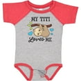 thumbnail image 3 of Inktastic My Titi Loves Me with Sloth and Hearts Boys or Girls Baby Bodysuit, 3 of 5