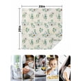 thumbnail image 4 of Daisy Cloth Napkins Set of 8 Reusable Dinner Napkins, Spring Floral Eucalyptus Leaves Botanical Beige Cocktail Napkin Washable Table Napkins for Wedding/Holiday Party/Baby Shower 20"x20", 4 of 7