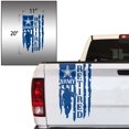 thumbnail image 2 of Retired Soldier Veteran Army Distressed American USA US Flag Truck Tailgate Vinyl Decal Compatible with most Pickup Trucks U.S. Army Sticker USAF USMC US Navy Decal (11" x 20", Blue), 2 of 8