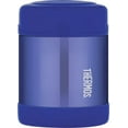thumbnail image 2 of Thermos F3003BL6 10-ounce Stainless Steel Vacuum-Insulated Food Jar (Blue), 2 of 2