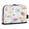 thumbnail image 2 of Pencil Bag with Magnetic Foldable Base Large Capacity Stand-Up Pencil Case Durable Nylon Pen Pouch Colored Outline Flower, 2 of 7