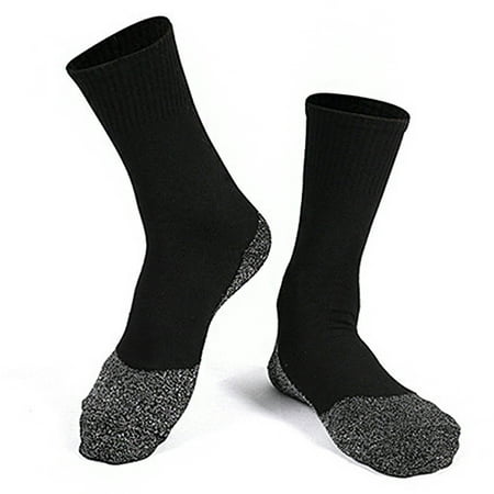

35 Degree Below Insulation Socks Outdoor Sports Long Warm Winter Skiing Black