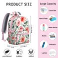 thumbnail image 6 of Floral Pattern Backpack Backpack for School,Cute School Bag,Schoolbag with Adjustable Shoulder Straps & Padded Back,13.8"x11.4"x6", 6 of 6