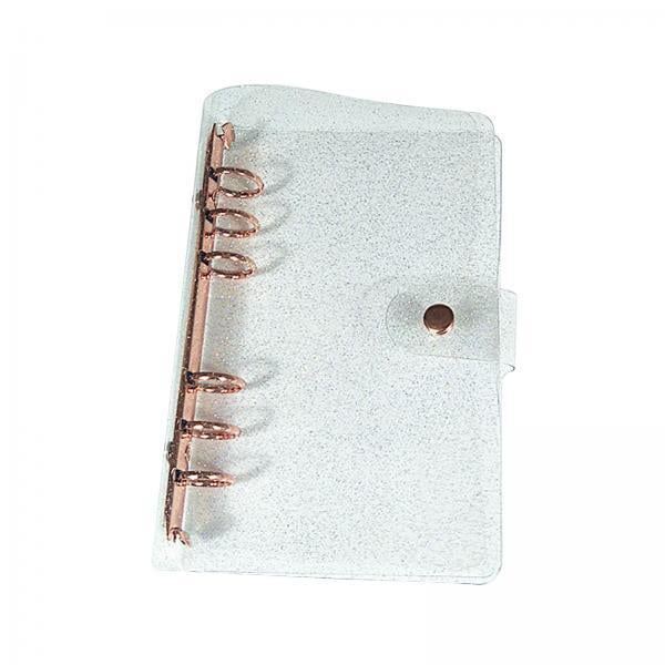 3x Cubierta de Carpeta Redonda, Transparente Impermeable, Funcional a Prueba de Polvo, Cubierta de Carpeta de PVC 6, para Escribir Diarios Cuadernos S 3 piezas