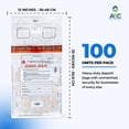 thumbnail image 2 of Abc Check Printing Heavy Duty Poly Coin Deposit Bags, Tamper-Evident Seal, 100 Bags, 12 x 20 inches, 2 of 7
