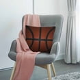 thumbnail image 4 of HGOD DESIGNS Basketball Skin Brown and Black Throw Pillow Cover Decorative Game Leather Texture Spot Sport Cushion Cover Pillow Cases Bedroom Livingroom 18" x 18", 4 of 6