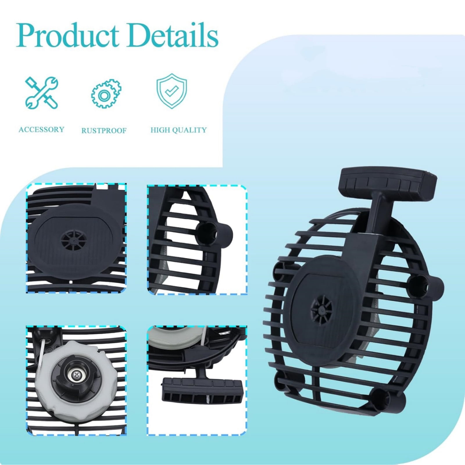 CSYANXING Direct Fit Leaf Blower Recoil Starter Plastic 100% Tested OEM 545111701 545111801 for Husqvarna 125B 125BV HVA125BX Handheld Blower