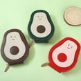 thumbnail image 1 of Cute Avocado Design PU Leather Card Holder, Multiple Card Slots, Large Capacity, Compact & Portable for ID & Credit Cards, 1 of 8