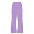 thumbnail image 6 of GigrtiJin Womens Wide Leg Dress Pant Business Casual Office Work Pants High Waisted Pleated Loose Trousers with Pockets, 6 of 9