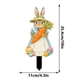 thumbnail image 4 of SUOKOM Easter Bunny Garden Stakes Easter Egg Dwarf Yard Signs for Easter Decorations Outdoor Spring Home Decor, 1PCS, 4 of 6