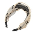 thumbnail image 4 of Unique Bargains 1 Pc Fashion Polka Dot Wide Headbands for Women Beige, 4 of 6
