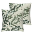 thumbnail image 2 of nygtbtfer  Outdoor Throw Pillow Covers for Patio Funitures Summer Green Decor Accent Pillows for Porch Bench Summer Tropical Forest Cushions White, 2 of 6
