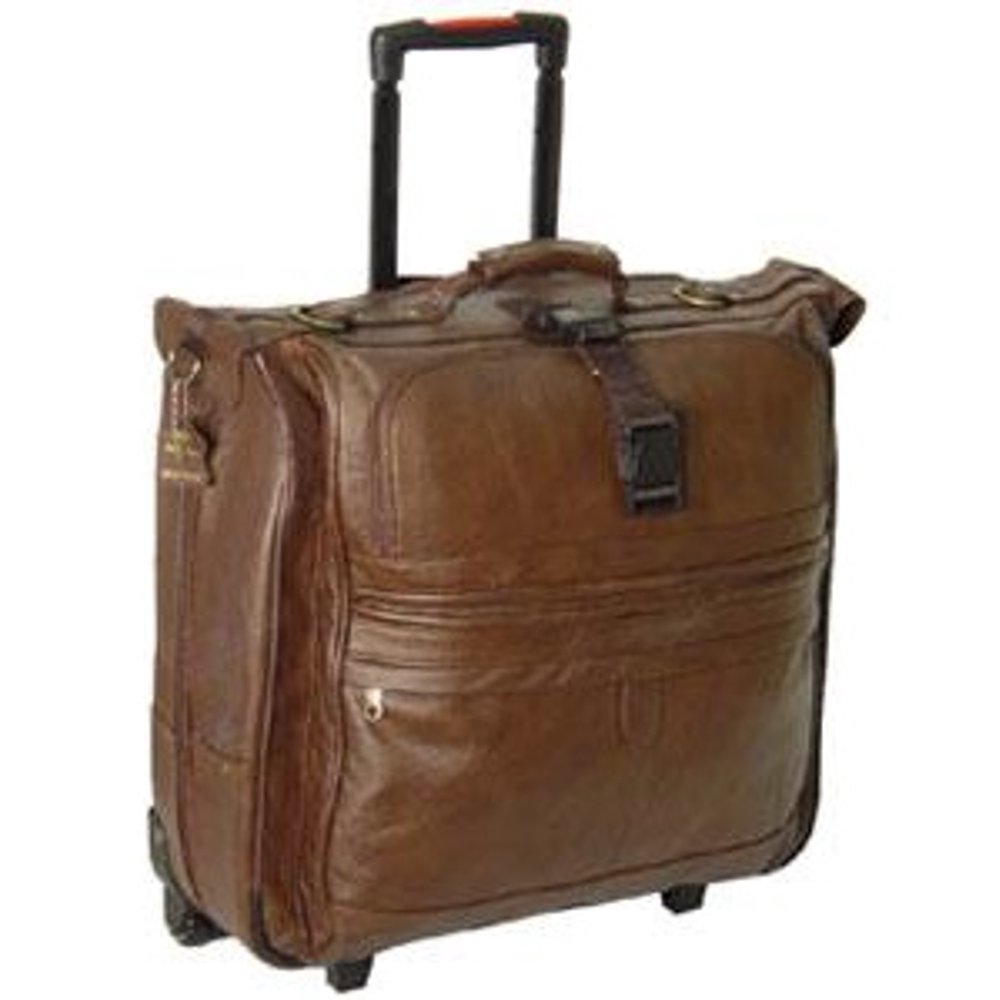 Amerileather Leather Rolling Garment Bag