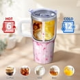 thumbnail image 6 of 20OZ Flamingo Tumbler with Handle Sweat Proof Coffee Mug Great Gifts for Women Flamingo Lovers Suitable for Birthday Christmas Holidays Daily Use, 6 of 6