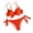 Orange, variant on Two Piece Swimsuit for Women Solid Color Split Backless Bow Swimsuit Red