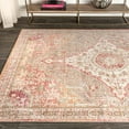 thumbnail image 4 of JONATHAN Y MODERN PERSIAN Petras Ornate Medallion Area Rug, 5 x 8, Brown/Pink, 4 of 12