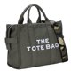 thumbnail image 3 of Bolsa bandolera de lona con estampado de letras, de hombro para mujer de arte simple (verde militar) Likrtyny Para Estrenar, 3 of 9