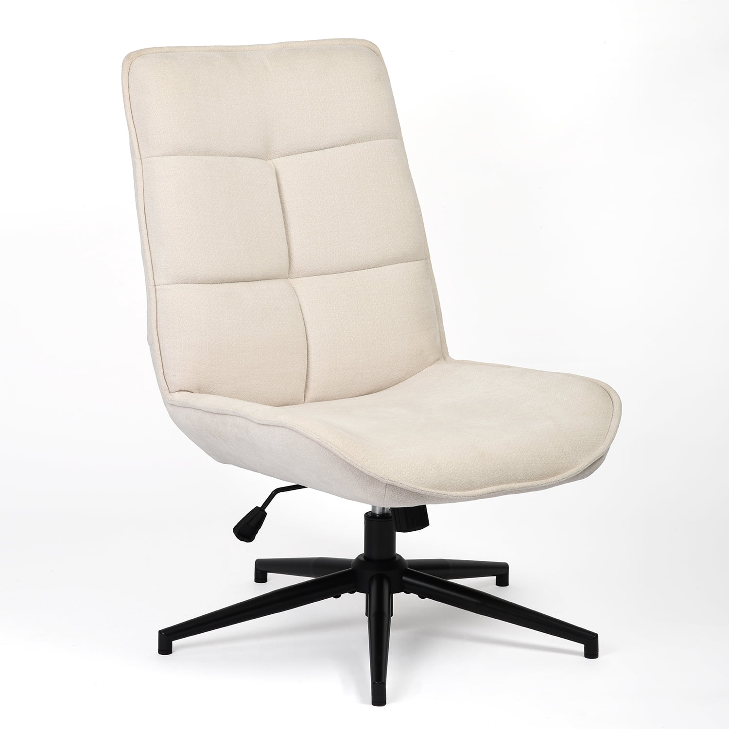 Homy Casa Swivel Accent Chair, with Height Adjustable and Tilt Function, Living Room, Office, Beige