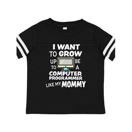 

Inktastic I Want To Grow up To Be a Computer Programmer Like My Mommy Gift Toddler Boy or Toddler Girl T-Shirt