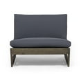 thumbnail image 3 of Roy Outdoor Acacia Wood Club Chairs with Cushions, Set of 2, Gray and Dark Gray, 3 of 10