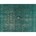 thumbnail image 1 of Ahgly Company Machine Washable Indoor Rectangle Traditional Aquamarine Stone Green Area Rugs, 7' x 9', 1 of 7