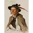 thumbnail image 3 of Kazimierz Pochwalski 14x18 Black Modern Framed Museum Art Print Titled - Portrait of Sabała (1885), 3 of 5