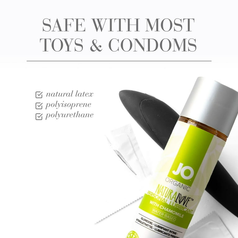 JO Flavored Naturalove USDA Organic Water Based Personal Lubricant,  Chamomile 2 oz
