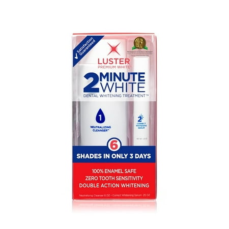 Luster Premium White 2 Minute Enamel Safe & Effective Professional Teeth Whitening Treatment Kit with