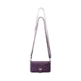 thumbnail image 1 of ZZkhGO Versatile Leather Handbag, Hanging Strap Backpack with Carrying Handle Card Slot, Convertible Purse for Daily Commute Travel Office, Purple, 1 of 7