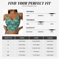 thumbnail image 5 of Uemuo Sunmmer Cat Pattern Women's Sports Bra - High Impact Support, Breathable, and Comfortable Athletic Bra for Running, Yoga, and Workouts, 5 of 9
