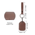 thumbnail image 2 of Uxcell Leather Keychain Blanks, 2 Pack DIY Leather Key Fobs with Key Ring for Laser Engraving, Brown, 2 of 6