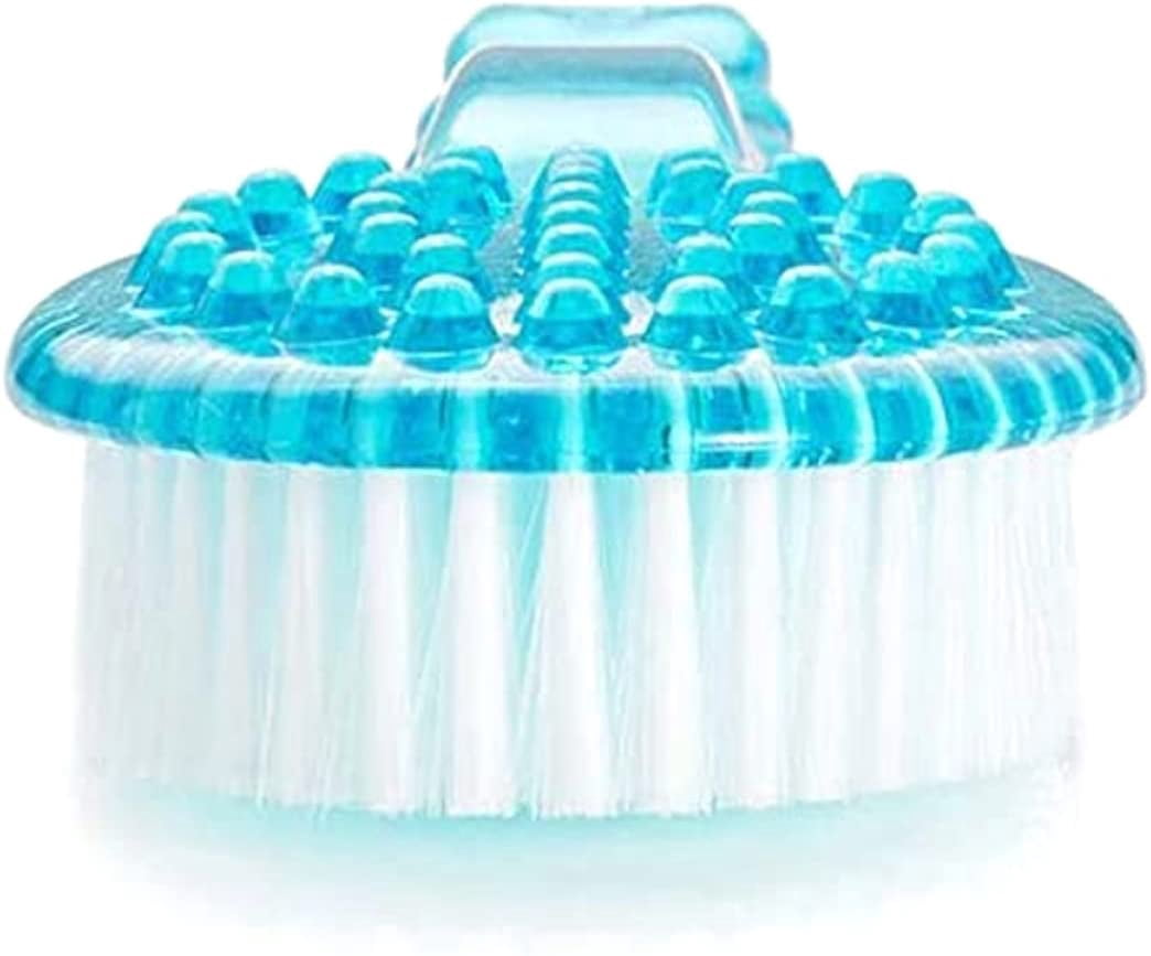 Black Bath Brush Wooden Curved Long Handle Body Brush For Exfoliating, Natural Bristle Shower