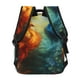 thumbnail image 4 of Balery Red And Blue Fire Peacock Mochila Escolar Impresa, Mochila Ligera para Viajes Casual, Mochila Duradera y Cómoda Multifuncional, Mochila para Laptop-One Size, 4 of 5