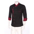thumbnail image 2 of iiniim Unisex Chef Jacket Men's Long Sleeve Chef Coat Restaurant Kitchen Cooking Chef Uniform, 2 of 7