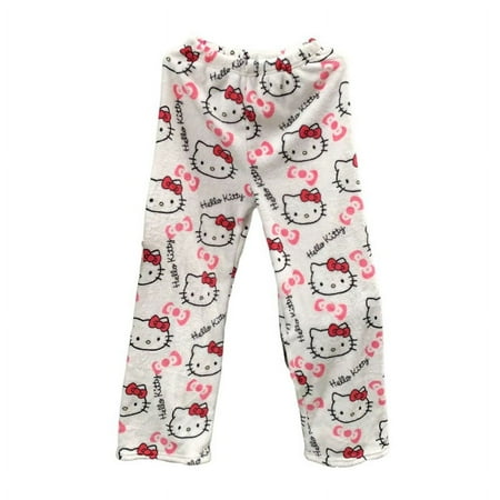 

New Sanrio Anime Cartoon Hello Kitty Coral Fleece Pajama Pants Soft Trousers Women Casual Home Trousers Kawaii Birthday Gift