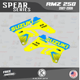 thumbnail image 2 of Kalair GFX Graphics Kit for Suzuki RMZ250 (2007-2009) Spear Series, 2 of 5
