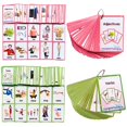 thumbnail image 1 of Tarjetas Flash de verbos/adjetivos, tarjetas Flash en inglés, tarjetas de bolsillo, juguetes de aprendizaje para niños, material educativo para niños de preescolar, 1 of 5