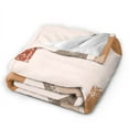 thumbnail image 2 of DouZhe Ultra-Soft Micro Fleece Lightweight Flannel Bed Blanket, Bohemian Geometric Aesthetic Print Cozy Warm Throw Blankets, 80"x60", 2 of 7