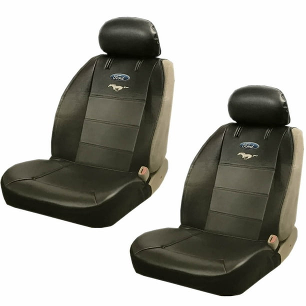 Official Licensed 2 Piece Synthetic Leather Sideless Seat Covers 2