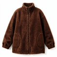 thumbnail image 4 of Antinious Women Fall Winter Fleece Jacket Long Sleeve Thick Warm Zip Up, 4 of 5
