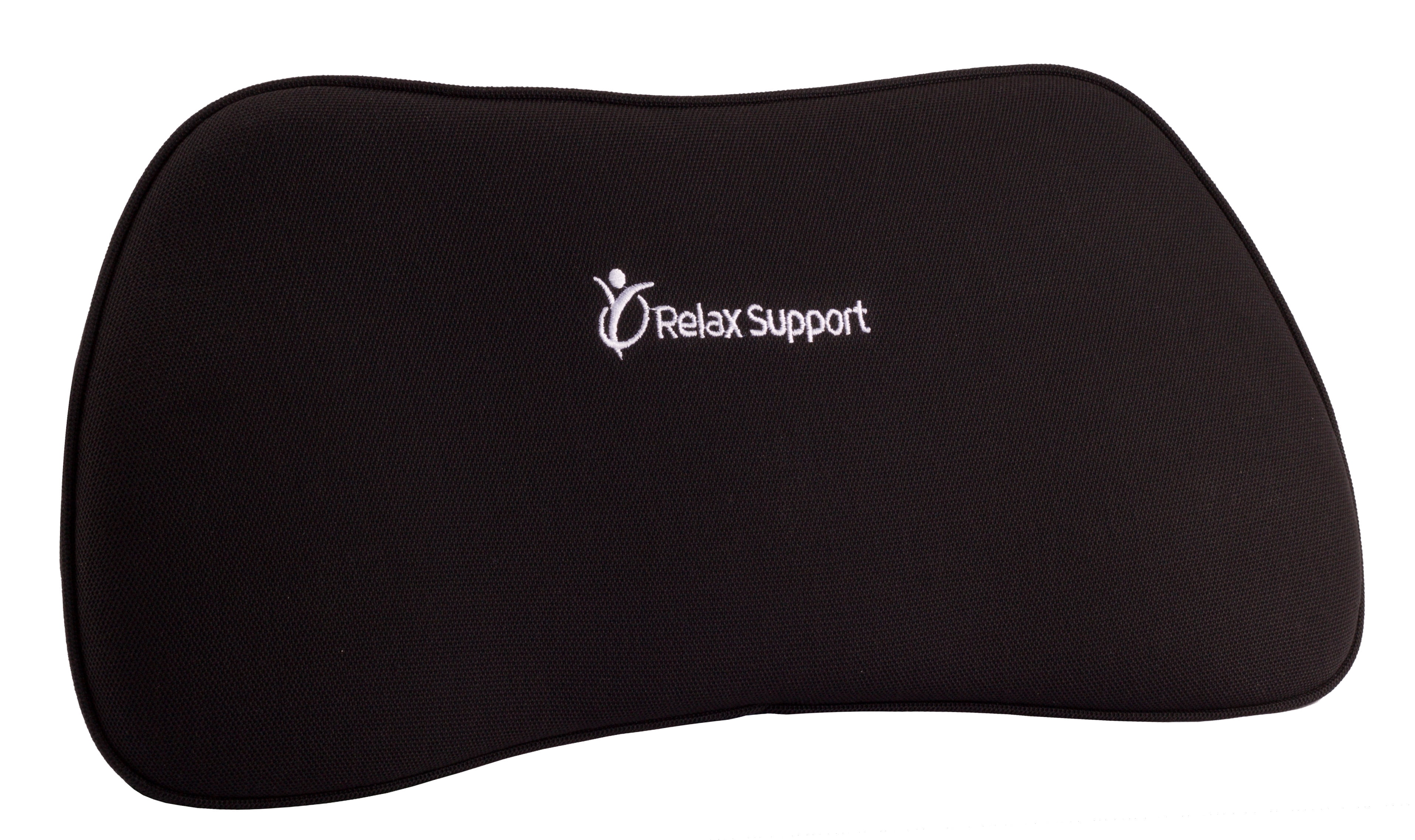 Relax Support RS11-X Lumbar Support Pillow - Medium Firm Memory Foam Office Chair Back Support - Promotes Spinal Alignment & Better Posture - Non-Slip