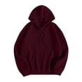 thumbnail image 5 of OSOLU Women's Oversized Hoodies Sparkly Rhinestone Wing Decor Back Long Sleeve Casual Sweatshirts Red, 5 of 6