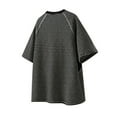 thumbnail image 3 of Men's Cotton Short Sleeve T-Shirts Plain Crew Neck Tee Lightweight Basic Layer Shirts Tops Slim Fit Black XL, 3 of 3
