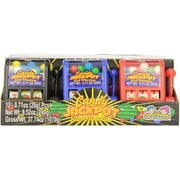 Kidsmania Candy Jackpot Slot Machine Candy Dispenser, 0.7-Ounce Candy-Filled Dispensers, 12 ct