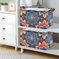 thumbnail image 6 of Ryvnso Mandala Bohemia Ethnic Flower Storage Bins Large Basket Foldable Cube Toys Organizer with Handles 1 PC, 6 of 7