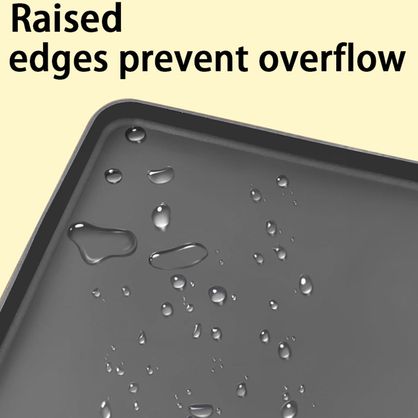 Homerr Drain Mat for Small Appliances Washing Machine Mat for Leaks Silicone Drain Mat for Mini Fridges Washers Dryers Leak-proof Pet Feeding Mat Floor Protection Tray Multifunctional Work Mat